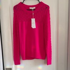 Lilly Pulitzer Bright Pink Crew Neck Sweater